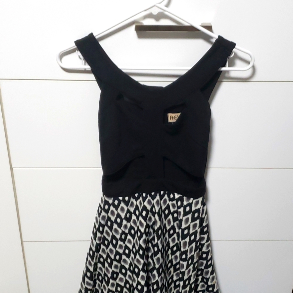 High&Low Dress with Cutout Bodice